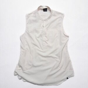 American Outback Women M Sleeveless Shirt Cream Outdoor